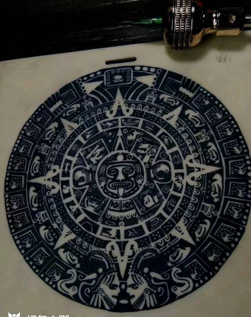 学员练习皮纹身图片_练习皮学员纹身图案