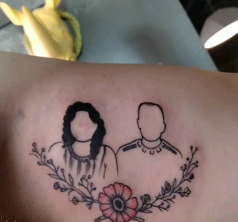 还在心里吖纹身图片