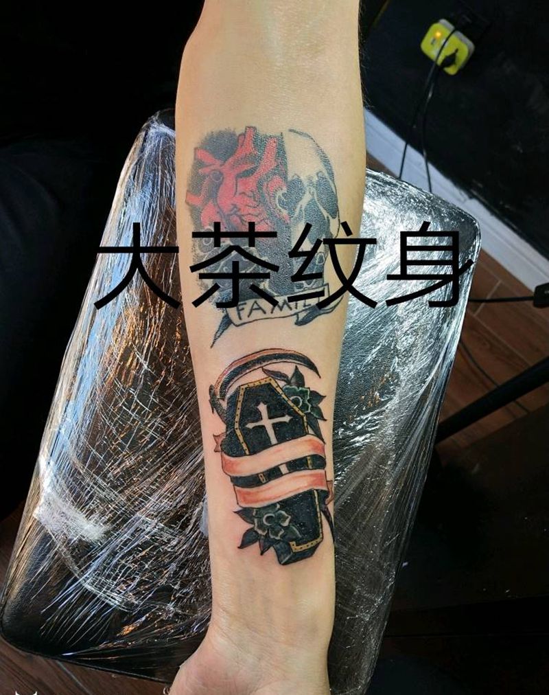 Old school 小图拼接纹身图片_手臂Old School纹身图案