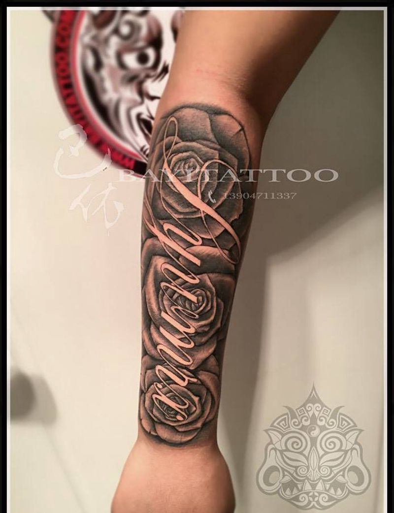 欧美花臂纹身图片_巴依纹身内蒙古纹身专业纹身欧美手臂纹身图案