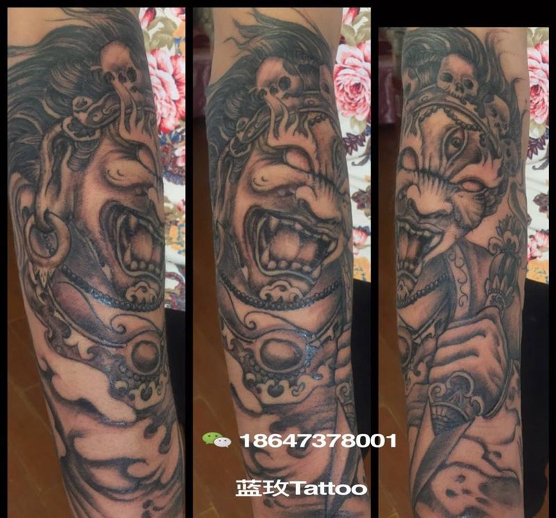 大黑天纹身图片