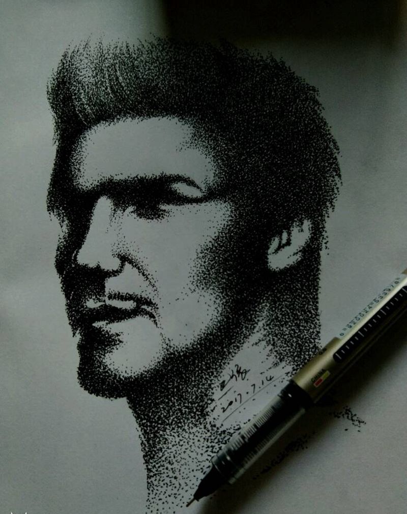 原创点刺纹身图片_内蒙古纹呼市巴依点刺纹身图案