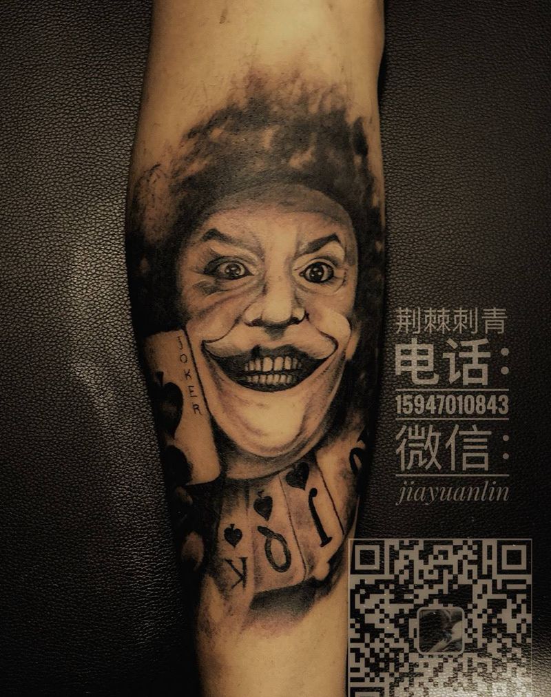 joker纹身图片