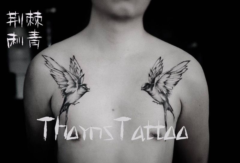 鸟纹身图片