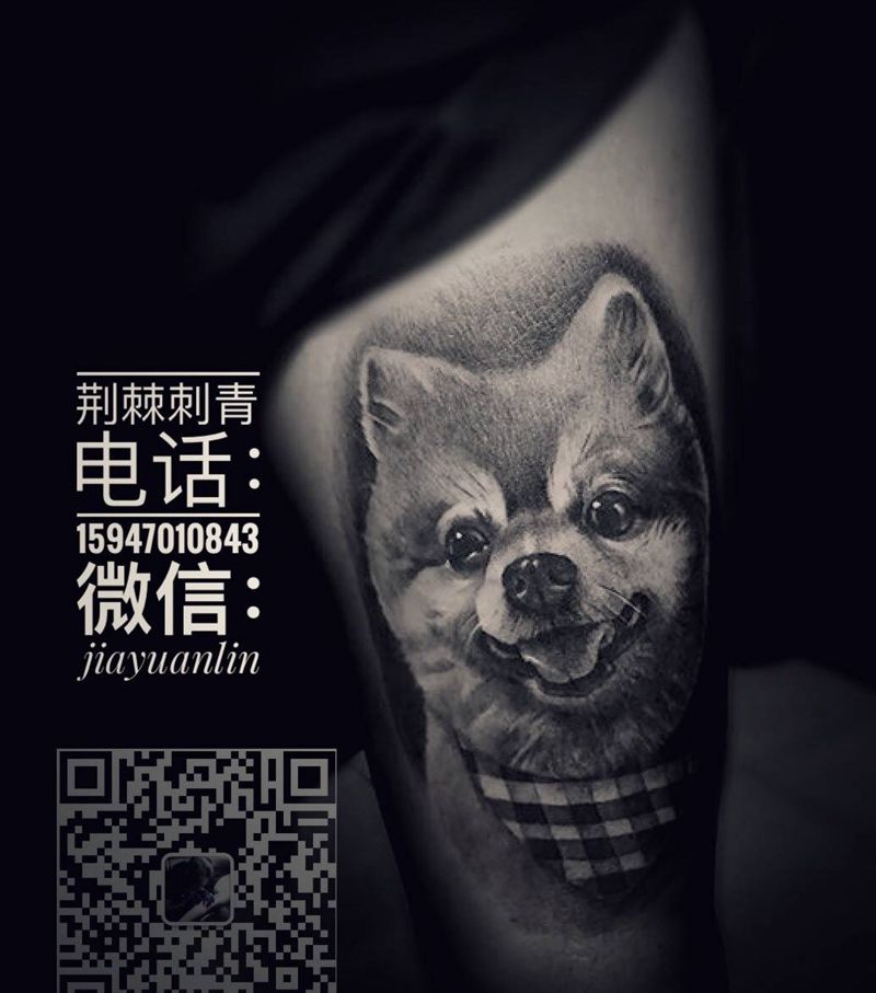 宠物狗纹身图片