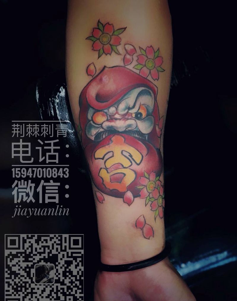 达摩蛋纹身图片