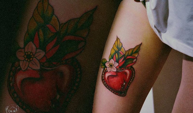 宝石心纹身图片