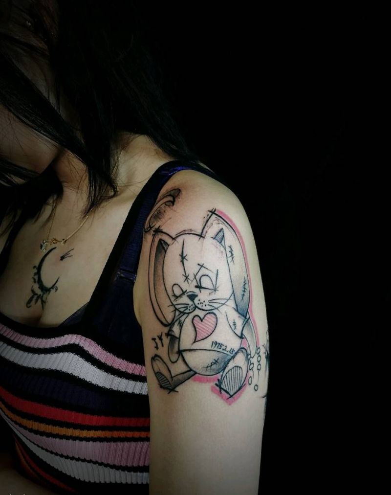 暗黑纹身图片_手臂点刺暗黑纹身图案