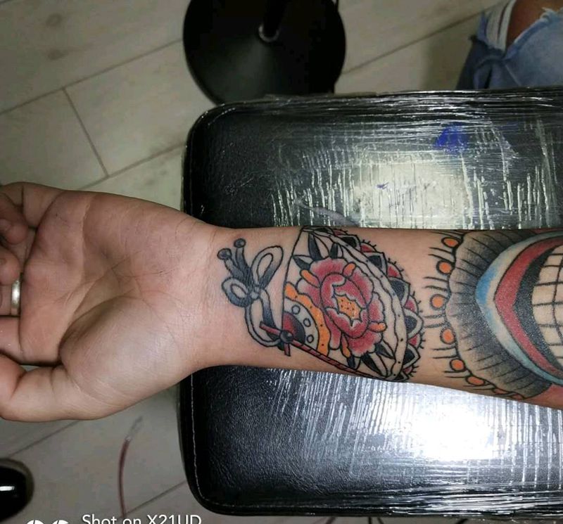 old school 拼接纹身图片