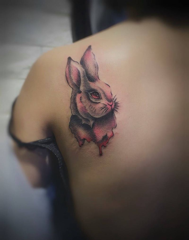 小兔子纹身图片