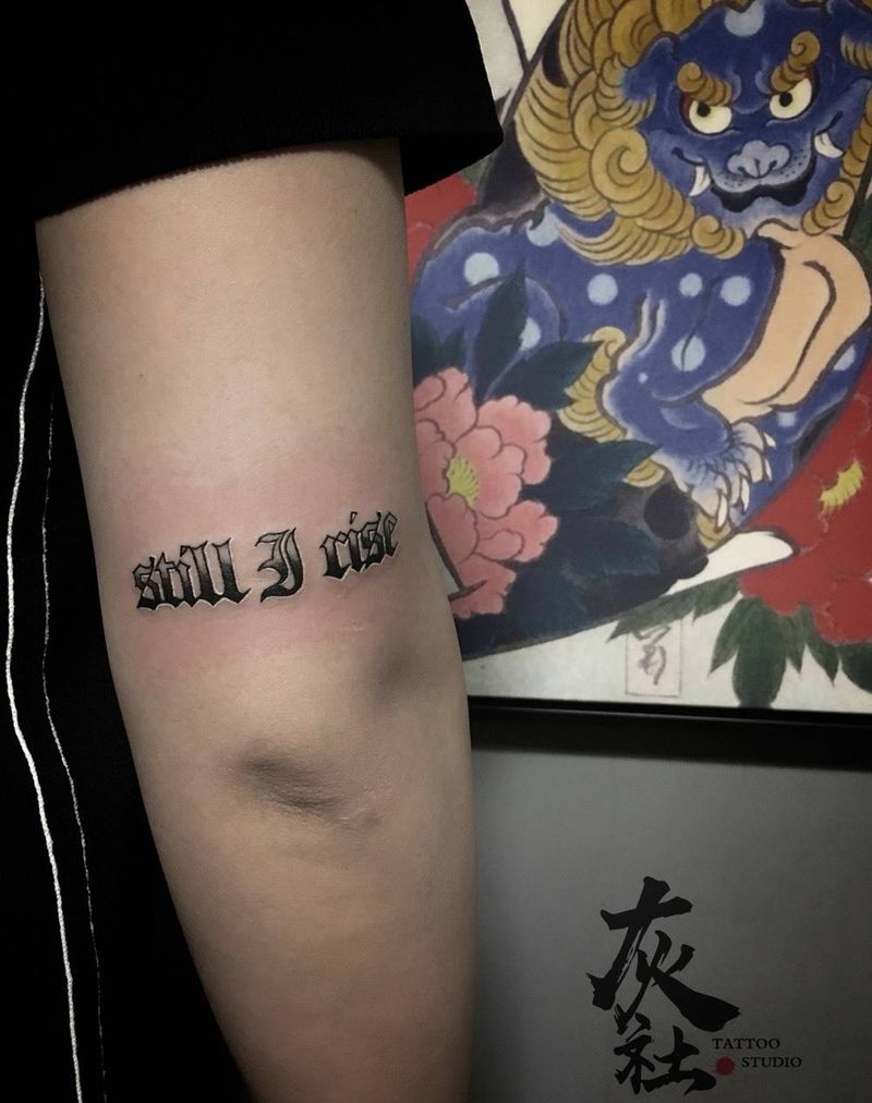 哥特体纹身图片