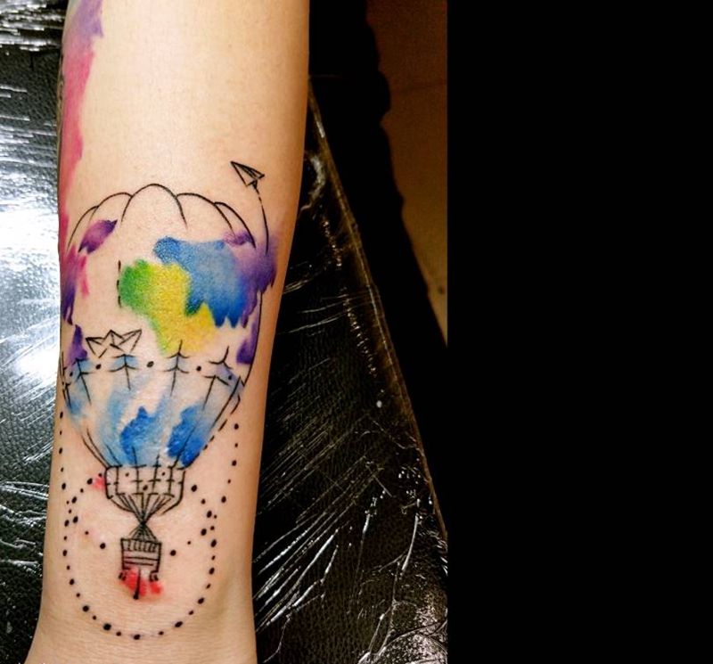 首席纹身师 AK作品(伤疤遮)纹身图片_手臂清新贴纸成品纹身图案