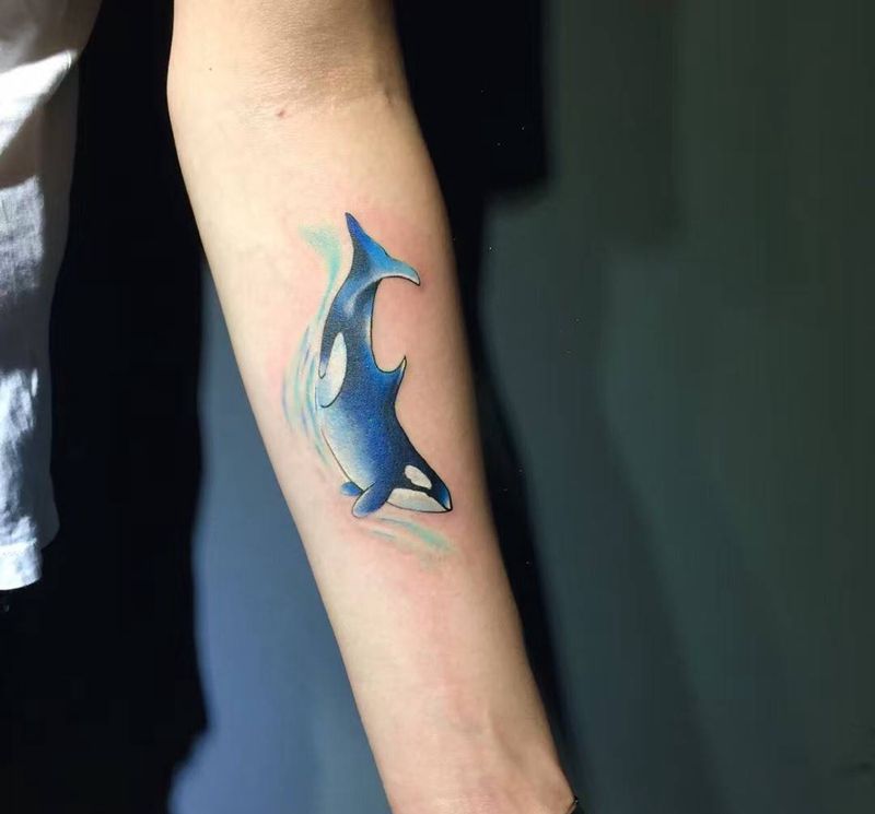 海豚纹身图片