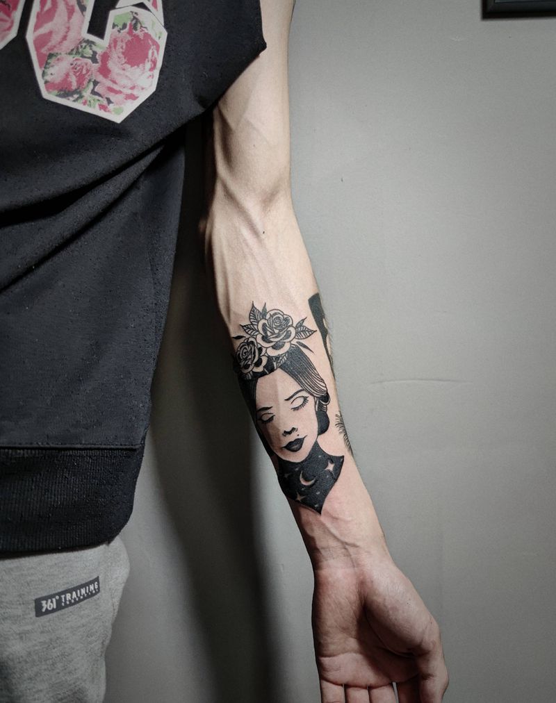 欧美纹身图片_手臂欧美写实图腾纹身图案