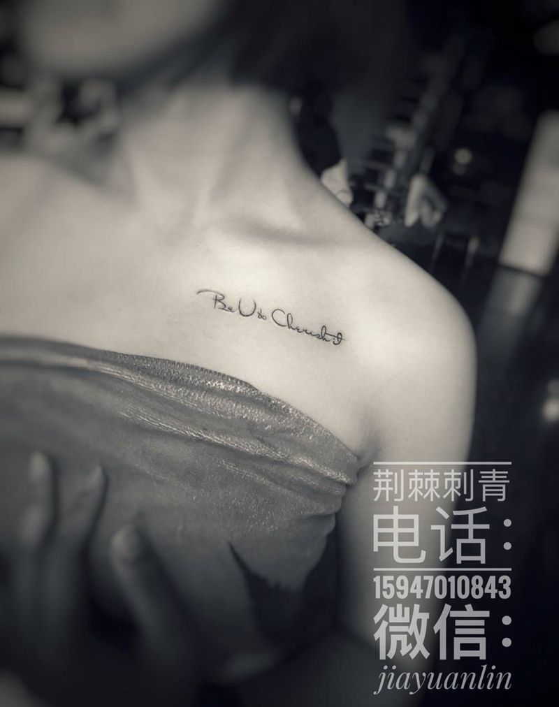 小字母纹身图片