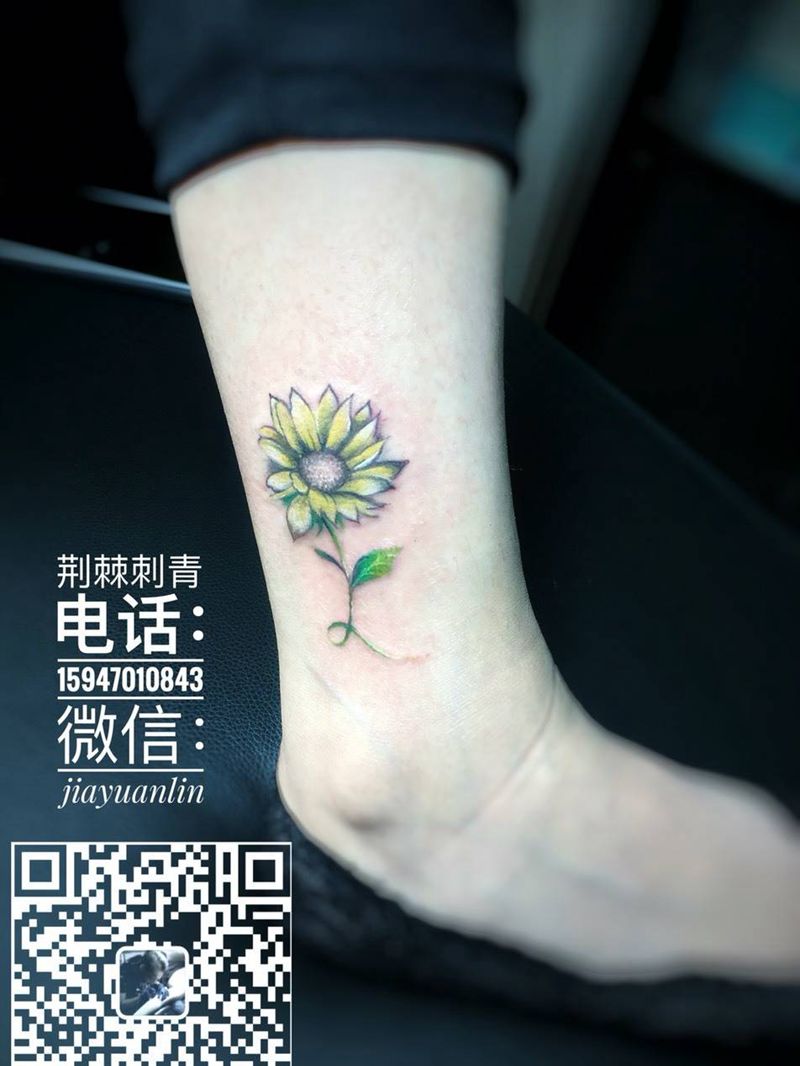 向日葵纹身图片
