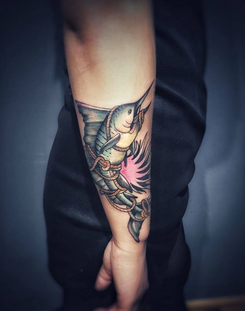 金枪鱼纹身图片