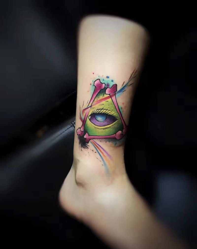 上帝之眼纹身图片