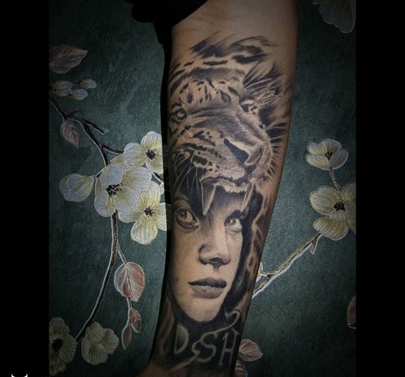 18年做的恢复后作品纹身图片_手臂欧美写实纹身图案