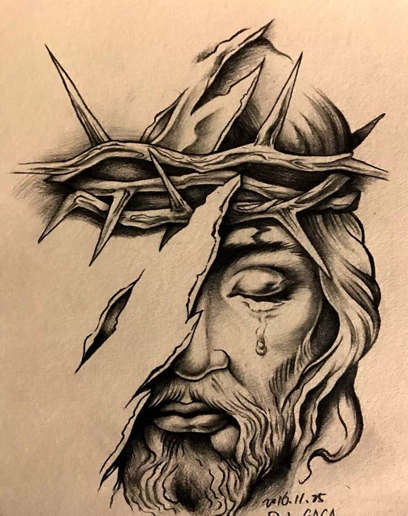 上帝纹身图片