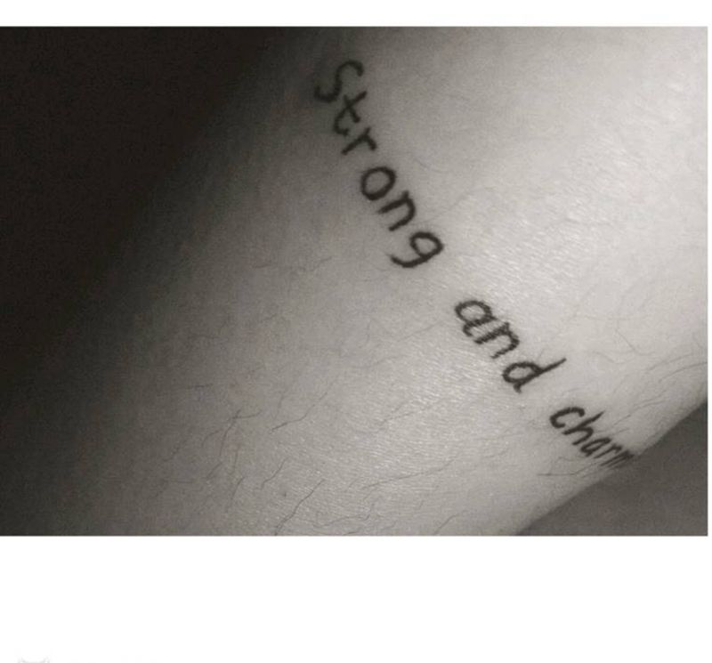 首席纹身师作品纹身图片_手臂清新字符成品纹身图案