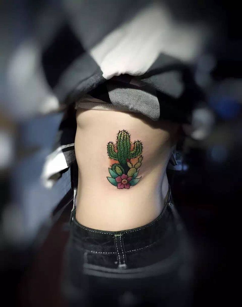 仙人掌纹身图片