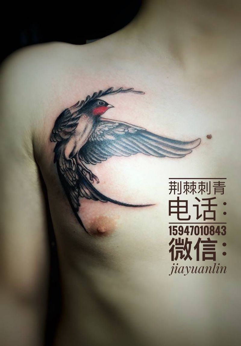 燕子纹身图片