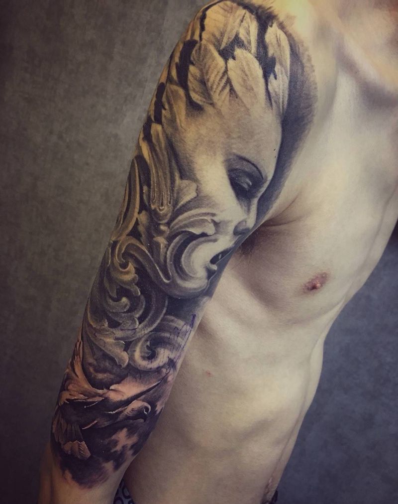 欧美整臂纹身图片