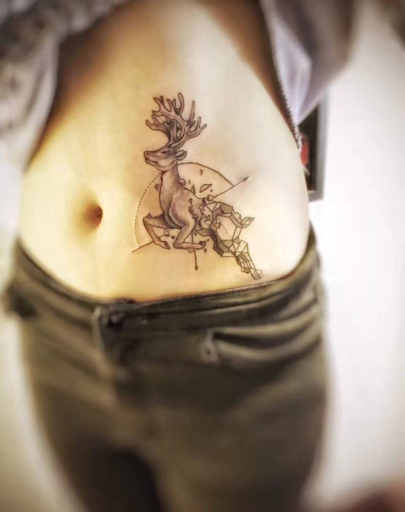 麋鹿纹身图片