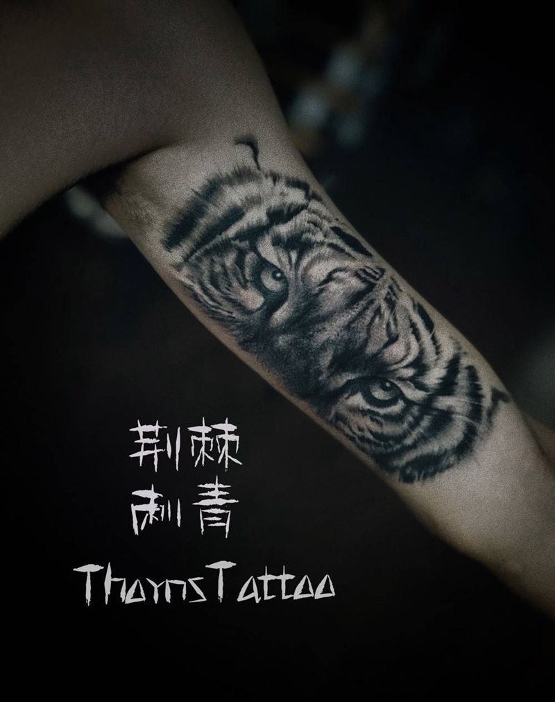 老虎纹身图片