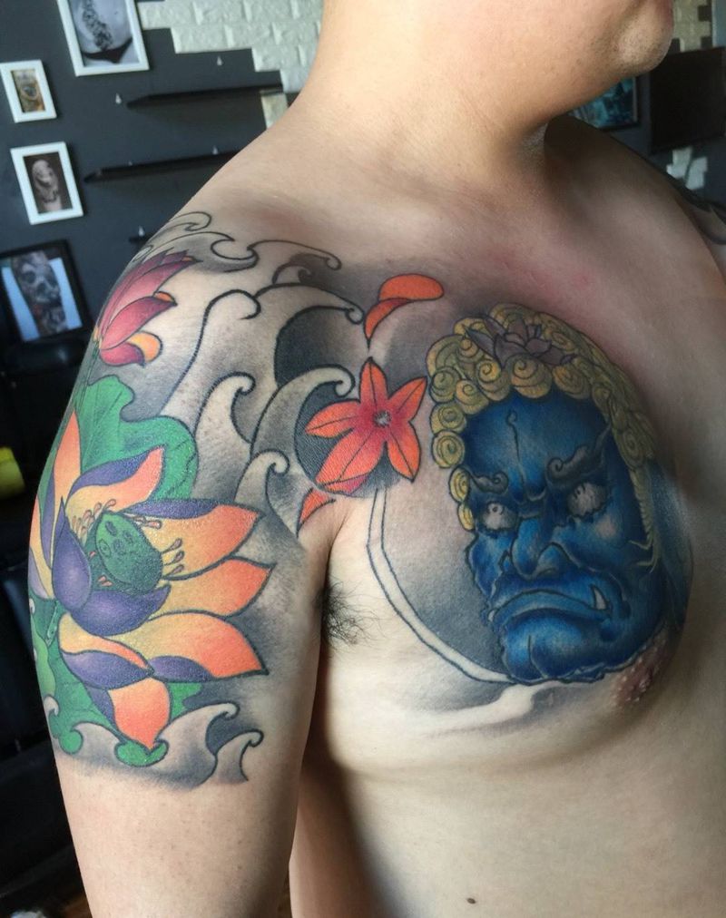 半甲冥王纹身图片