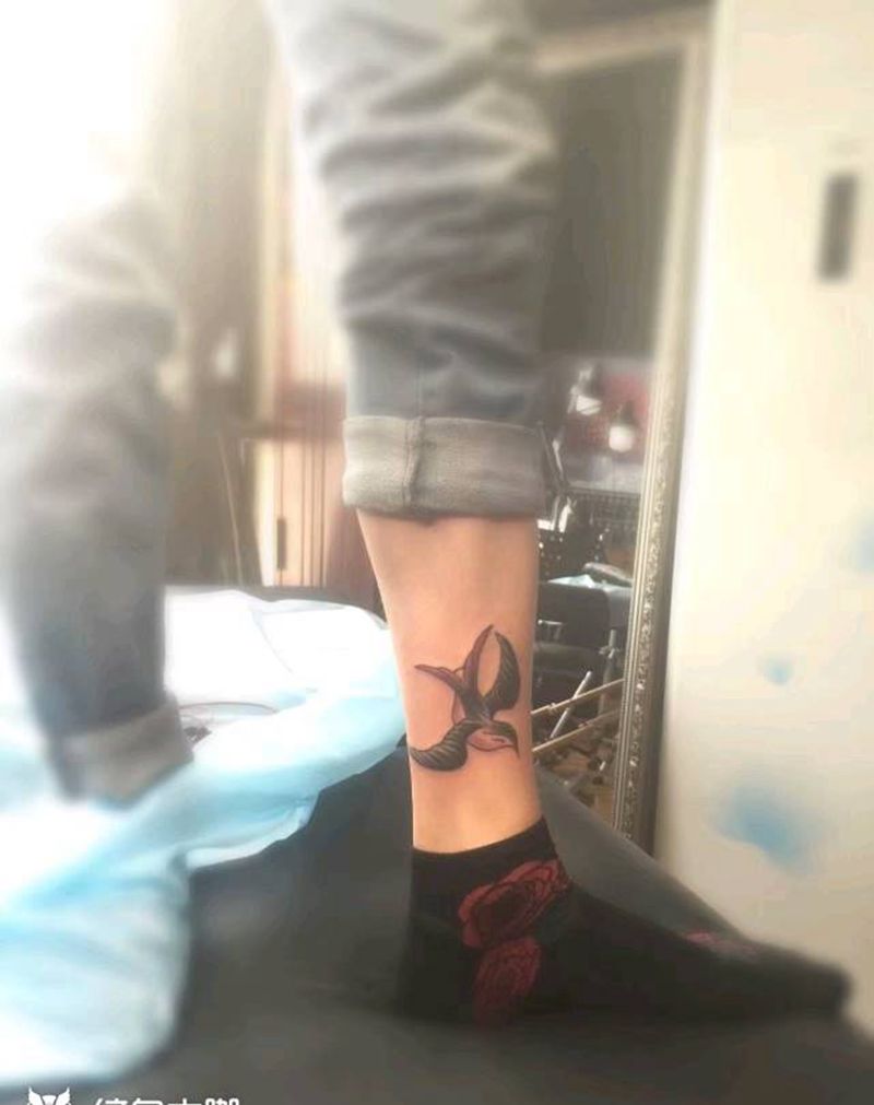 old school纹身图片_腿部纹身图案