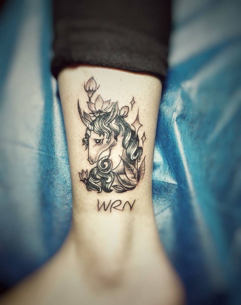 独角兽纹身图片