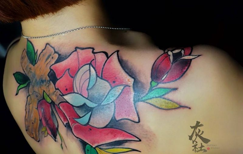 遮盖作品纹身图片