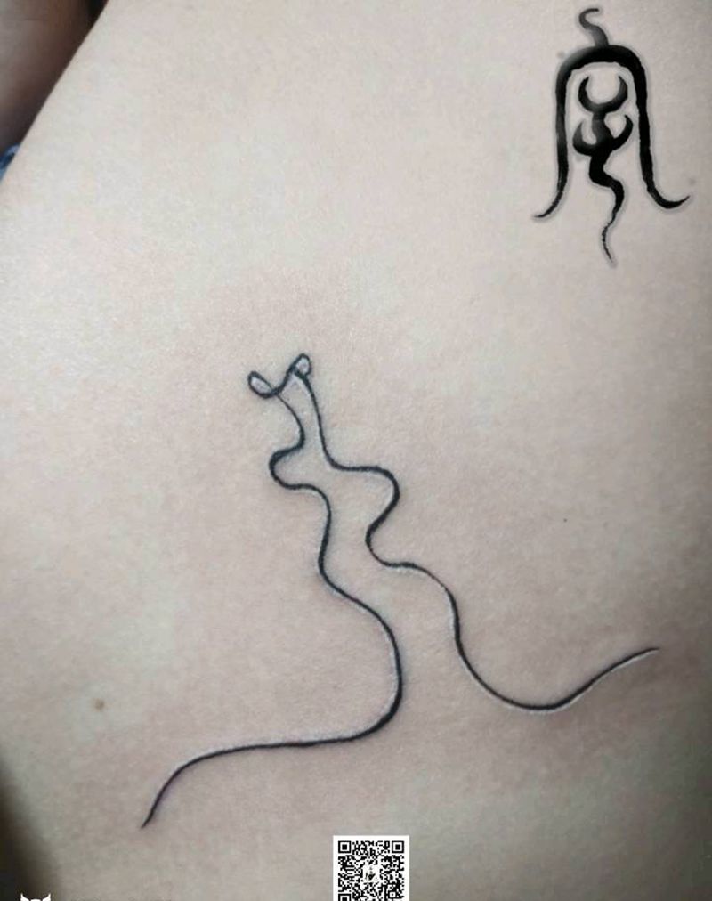 线纹身图片_宇刺青成品纹身图案