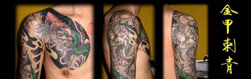 半甲无偿纹身图片
