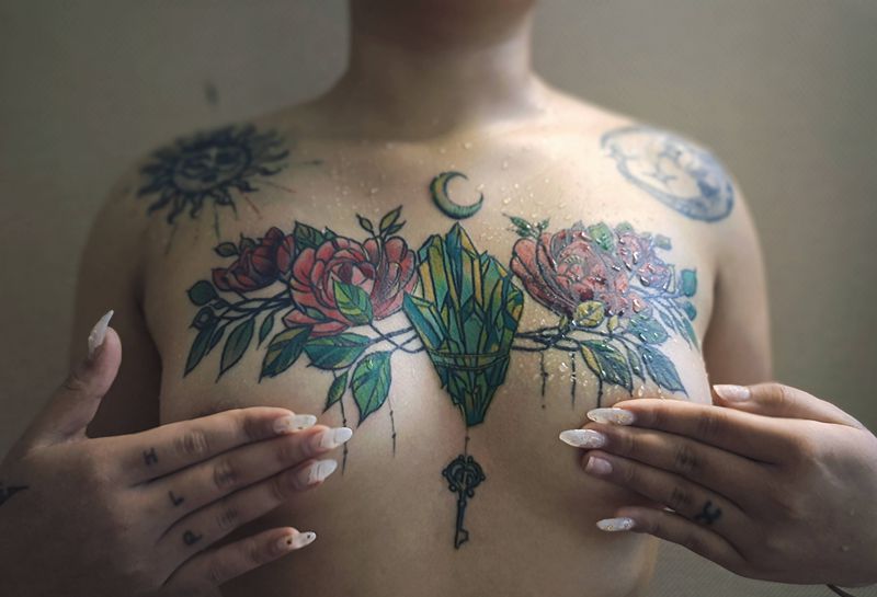 花胸修改（未完）纹身图片_包克图刘宇纹身图案