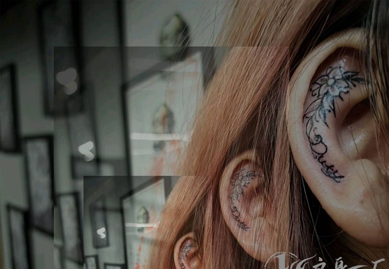 花纹身图片_花纹身图案