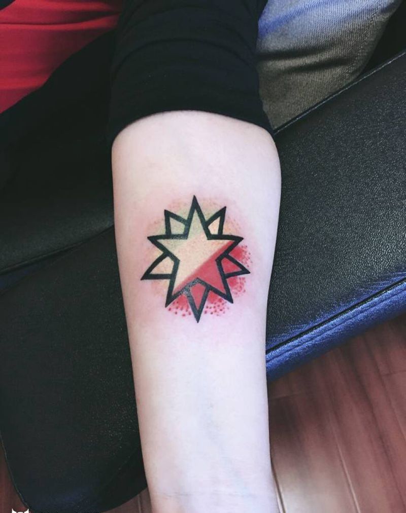 五角星纹身图片