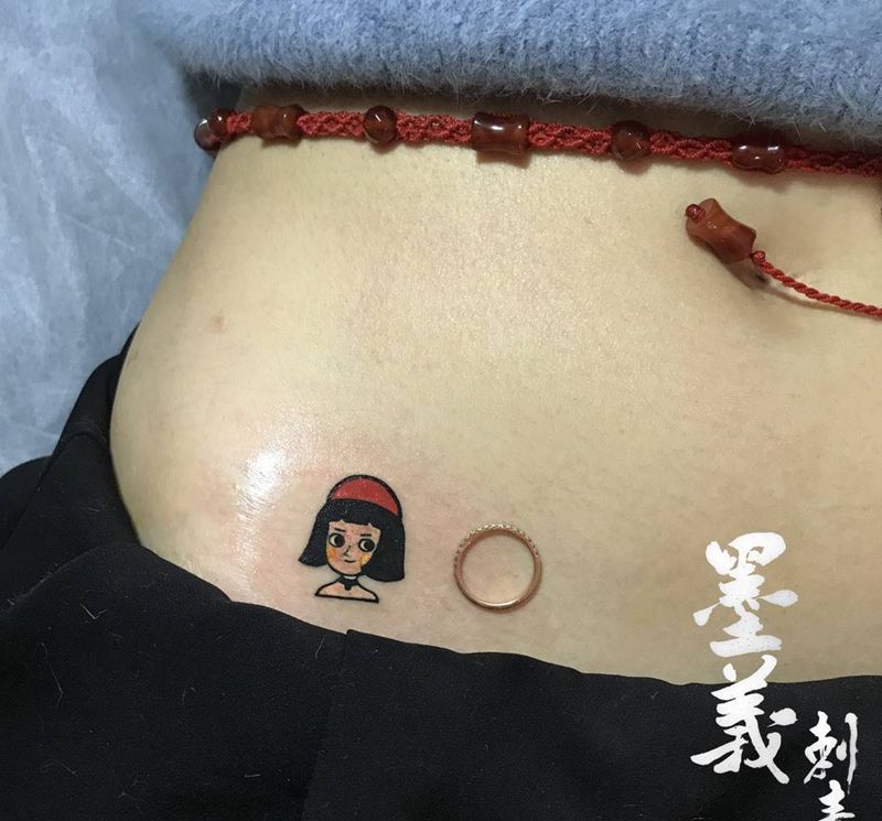 这个杀手不太冷纹身图片_成品颈部腰部清新传统植物胸部纹身图案