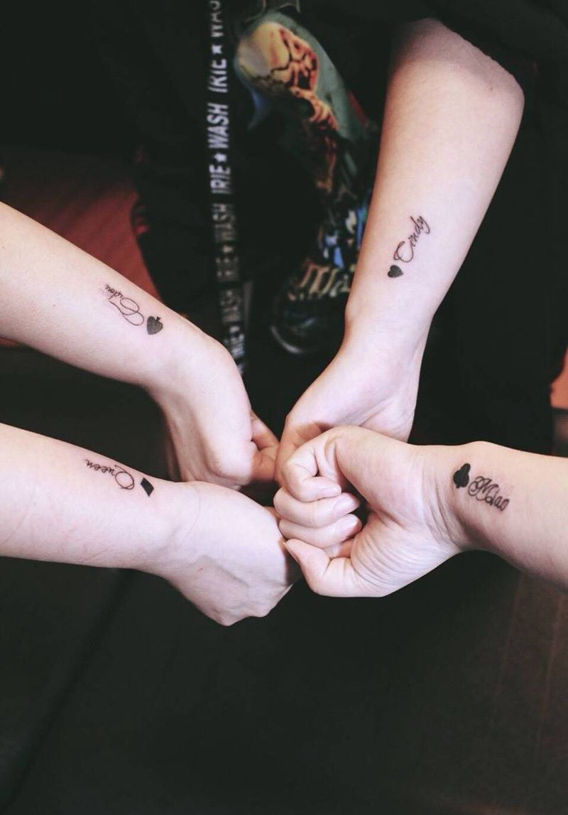 闺蜜组团纹身纹身图片