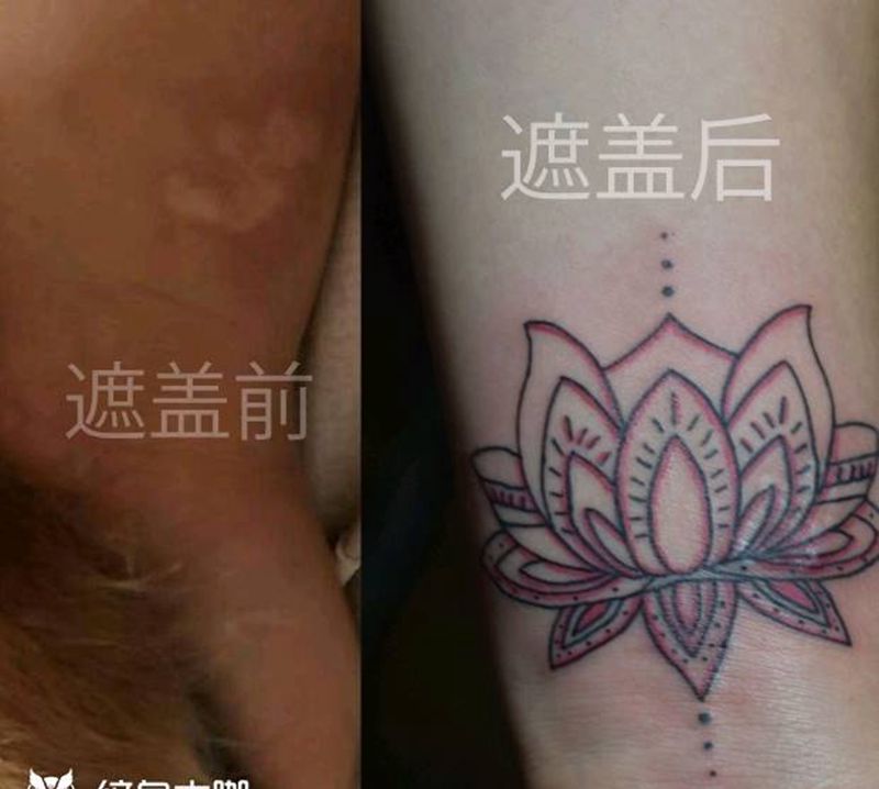 梵花纹身图片_手臂几何纹身图案