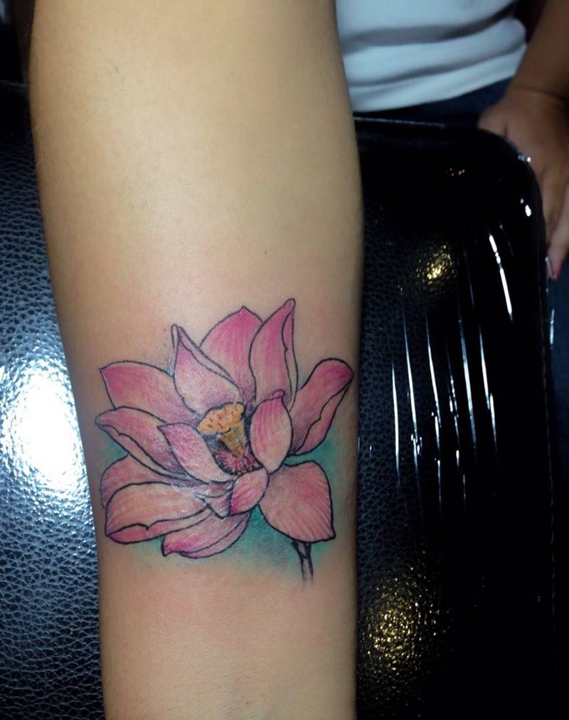 遮盖疤痕纹身图片_手稿手臂清新植物遮盖修改纹身图案