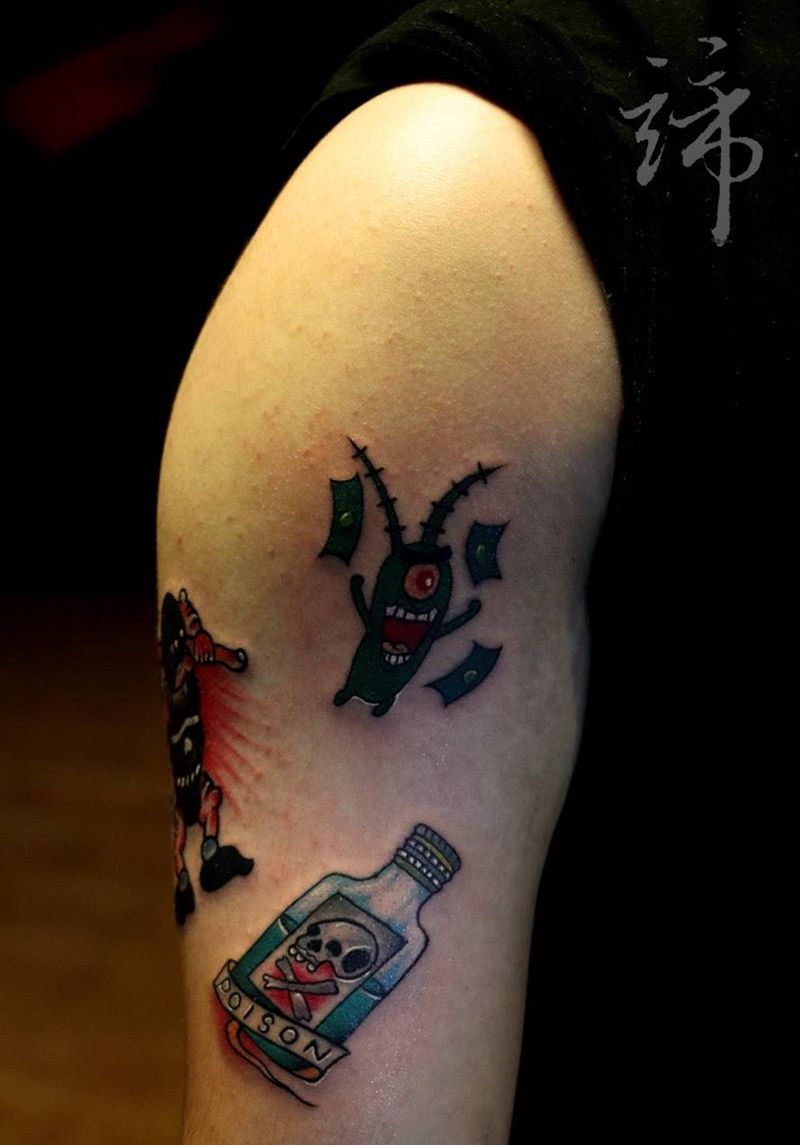 小图纹身图片_成品腿部腹部颈部臀部胸部背部手臂肩部清新纹身图案