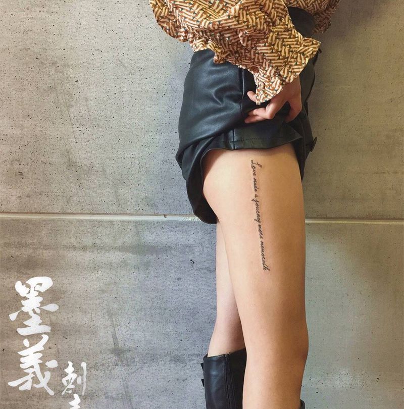 字母纹身图片_写实传统手部背部肩部成品手稿插画静物情侣纹身图案