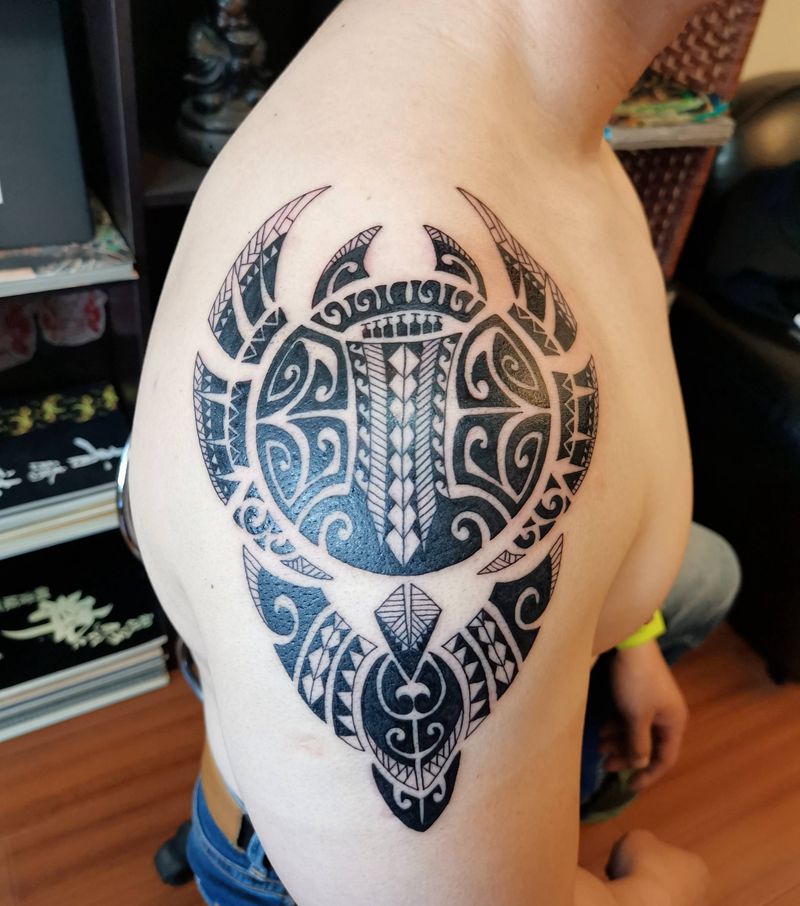 图腾纹身图片_肩部图腾纹身图案