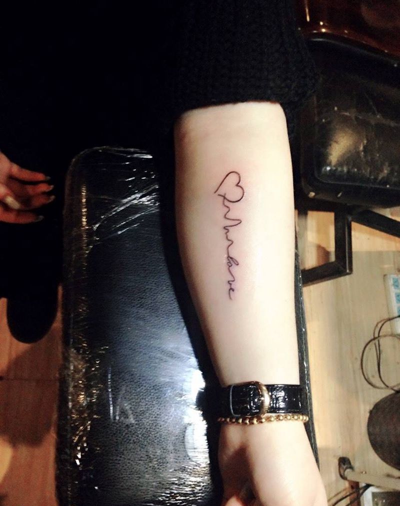 心电图纹身图片