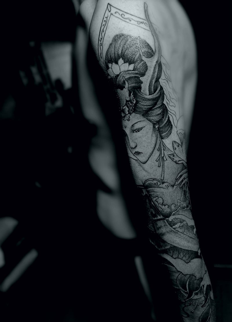 赤峰刺尊堂-纹身图片_手臂新传统纹身图案