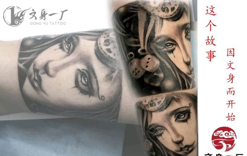 人物纹身图片_欧美写实纹身图案