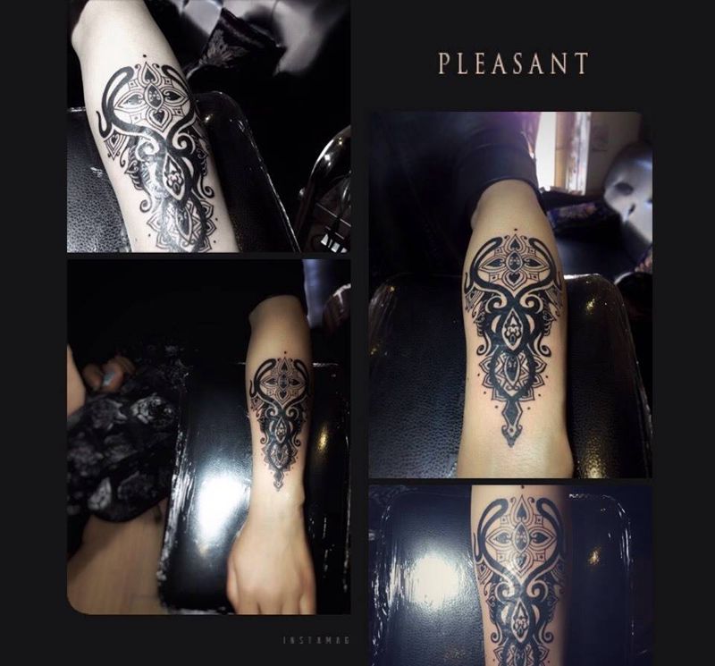 遮盖疤痕纹身图片_手稿欧美纹身图案